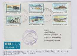 Ross Dependency Cover  NZ  Antarctic Research  Expedition Ca Scott Base 13 OCT 1983 (WB164) - Brieven En Documenten