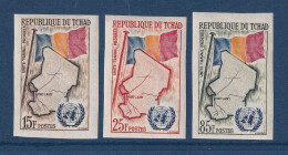 Tchad - YT N° 63 à 65 ** - Neuf Sans Charnière - Non Dentelé - ND - 1961 - Tchad (1960-...)