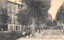 92-LA-GARENNE-COLOMBES- CARREFOUR DES RUES DES BOIS DE COLOMBES ET L'AIGLE ET JOSEPH FROMENT - La Garenne Colombes