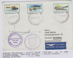 Ross Dependency Cover  NZ  Antarctic Research  Expedition Signature Officer In Charge Ca Scott Base 31 OCT 1985 (WB165C) - Brieven En Documenten