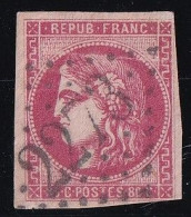 France N°49 - Oblitéré - B - 1870 Bordeaux Printing