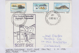 Ross Dependency Cover  NZ  Antarctic Research  Expedition Ca Scott Base 3 NO 1986 (WB166A) - Storia Postale