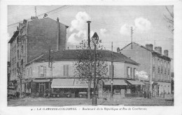 92-LA-GARENNE-COLOMBES- BOULEVARD DE LA REPUBLIQUE ET RUE DE COURBEVOIE - La Garenne Colombes