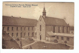 Deinze  Deynze  Pensionnat Des Soeurs Maricoles  Chapel Et Jardin   Kapel En Hof - Deinze