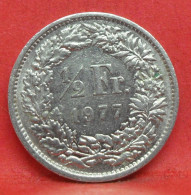 1/2 Franc 1977 - TTB - Pièce De Monnaie Suisse - Article N°4837 - Autres & Non Classés