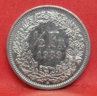 1/2 Franc 1989 B - TTB - Pièce De Monnaie Suisse - Article N°4841 - Autres & Non Classés