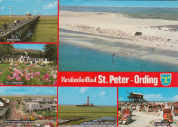 D-25826 St. Peter-Ording - Alte Ansichten - Seebrücke - Leuchtturm - Der "Edenshof" - Kurmittelhaus - Cars - Nice Stamp - St. Peter-Ording