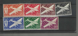 Timbres P.A. N° 22 à 28 Neuf Valeur 10 - Neufs