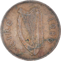 Monnaie, Irlande, 2 Pence, 1980 - Irlande