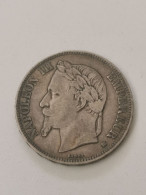 France, 5 Francs Napoléon III Tête Laurée, 1869BB - 5 Francs