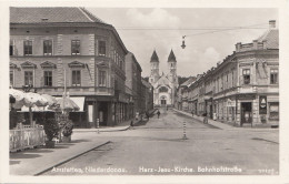 AMSTETTEN (Niederdonau) - Bahnhofstraße, Herz-Jesu-Kirche, 1941, WK II ... - Amstetten