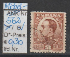 1930 - SPANIEN - FM/DM "Alfons XIII" 2 C Braun - O  Gestempelt  - S.Scan (562o  Esp) - Usados