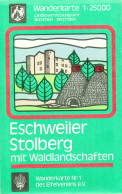 D Eifelverein Wanderkarte #1 Topographisch 1983 1:25.000 Eschweiler Stolberg Und Waldlandschaften - Cartes Topographiques