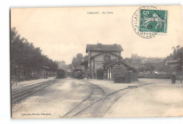 CPA 22 Callac La Gare Et Le Train Tramway - Callac