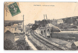 CPA 22 Pontrieux Le Train Sur Le Viaduc  - Pontrieux