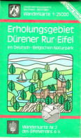 D Eifelverein Wanderkarte #2 Topographisch 1990 1:25.000 Erholungsgebiet Dürener Rureifel Heimbach Nideggen Kreuzau Pp - Cartes Topographiques