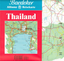 THAILAND Baedeker 1999 Topographische Strassenkarte 1:2.000.000 - Cartes Topographiques