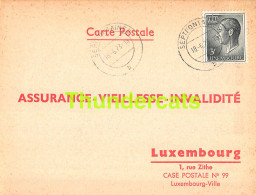 ASSURANCE VIEILLESSE INVALIDITE LUXEMBOURG 1973 HAMMERSCHMIDT SEPTFONTAINES SIMMERN  - Brieven En Documenten