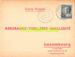 ASSURANCE VIEILLESSE INVALIDITE LUXEMBOURG 1973 REICHLING MOMPER MONDERCANGE - Lettres & Documents