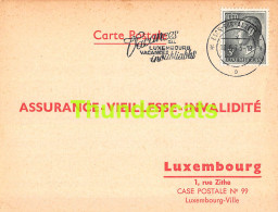 ASSURANCE VIEILLESSE INVALIDITE LUXEMBOURG 1973 KNEIP KREINS ESCH SUR ALZETTE  - Storia Postale