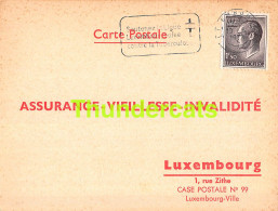 ASSURANCE VIEILLESSE INVALIDITE LUXEMBOURG 1973 BRAUN ZIMMER LUXEMBOURG  - Briefe U. Dokumente