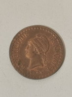 1 Centime Dupré IIe République 1851A, Excellent état - 1 Centime