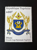 Togo 2022 Mi. ? 50 Ans Grande Loge Régulière Franc-maçons Freimaurer Freemasonry Masonic - Freemasonry