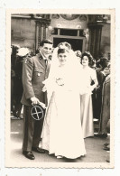 Photographie , 100 X 70 Mm, Militaria, Militaire Du 501 E, Mariage, Mariée - Guerre, Militaire