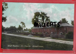 NORTHAMPTONSHIRE  WEST HADDON   ALMSHOUSES   SOCIAL + POSTAL  HISTORY Pu 1908 LONG BUCKBY THIMBLE POSTMARK - Northamptonshire