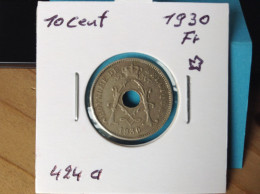 België Albert I 10 Cent 1930 Fr. (Morin 424a) - 10 Cent