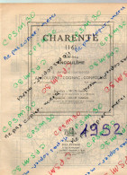 ANNUAIRE - 16 - Département Charente - Année 1952 édition Didot-Bottin - 110 Pages - Annuaires Téléphoniques