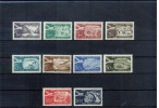 Triest Zone B (STT-VUJA) 1954 Flugpostmarken / Airmail Stamps Michel 113-122 Postfrisch / MNH - Neufs