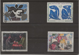 SERIE TABLEAUX N° 1319 A 1322 - OBLITERE -  ANNEE 1961 - Used Stamps