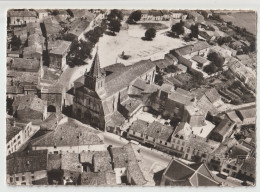 PONT L' ABBE D' ARNOULT (17) : VUE AERIENNE DE LA COMMUNE - L' EGLISE - CPSM GRAND FORMAT - 2 SCANS - - Pont-l'Abbé-d'Arnoult