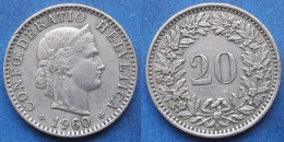 SWITZERLAND - 20 Rappen 1960 B KM# 29a Confoederatio Helvetica - Edelweiss Coins - Autres & Non Classés