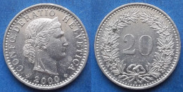 SWITZERLAND - 20 Rappen 2000 B KM# 29a Confoederatio Helvetica - Edelweiss Coins - Autres & Non Classés