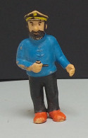 Tintin : Figurine Capitaine HADDOCK Avec Sa Pipe Comics Spain De 1984-1985 En Plastique Souple, H. 85mm ( Voir Photos ). - Tim & Struppi