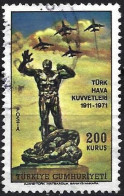 Turkey 1971 - Mi 2221 - YT 1989 ( Victory Monument, Afyon And Jets ) - Usati