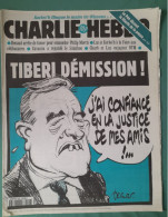 CHARLIE HEBDO 1996 N° 208 MAIRIE DE PARIS TIBERI DEMISSION J'AI CONFIANCE EN LA JUSTICE DE MES AMIS - Humor