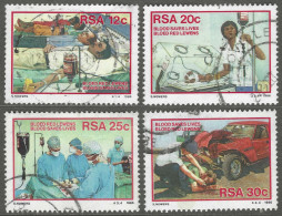 South Africa. 1986 Blood Donor Campaign. Used Complete Set. SG 594-597 - Gebruikt