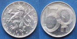 CZECH REPUBLIC - 50 Haleru 1997 KM# 3.1 Republic (1993) - Edelweiss Coins - Tchéquie