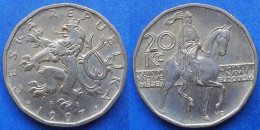 CZECH REPUBLIC - 20 Korun 1997 "St Wenceslas" KM# 5 Republic (1993) - Edelweiss Coins - Czech Republic