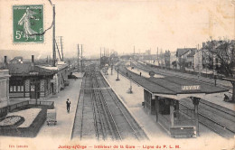 Juvisy Sur Orge           91          Intérieur De La Gare. Ligne P.LM   En Partie Décollée.        (voir Scan) - Juvisy-sur-Orge