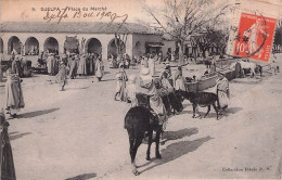 TOP DJELFA PLACE DU MARCHE 1910 - Djelfa