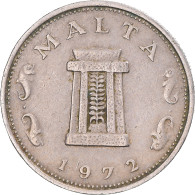 Monnaie, Malte, 5 Cents, 1972 - Malta