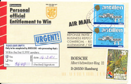 Netherlands Antilles Air Mail Cover Sent To Germany Curacao 14-2-2001 - Curaçao, Nederlandse Antillen, Aruba