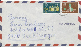 Netherlands Antilles Air Mail Cover Sent To Germany 14-12-1977 - Curaçao, Nederlandse Antillen, Aruba