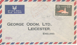 Netherlands Antilles Air Mail Cover Sent To England 5-10-1963 Single Franked - Curaçao, Nederlandse Antillen, Aruba