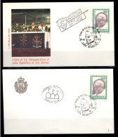 SAN MARINO - 1982 2 X FDC - Mi.1264, Visit Of Pope John Paul II To San Marino (BB046) - Briefe U. Dokumente