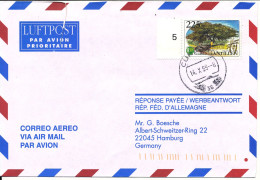 Netherlands Antilles Air Mail Cover Sent To Germany Curacao 14-10-1999 Single Franked - Curaçao, Nederlandse Antillen, Aruba